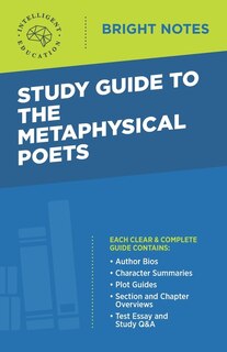 Couverture_Study Guide to The Metaphysical Poets