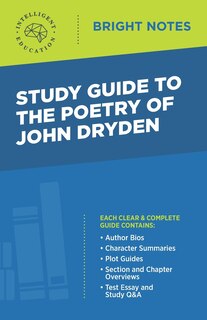 Couverture_Study Guide to The Poetry of John Dryden