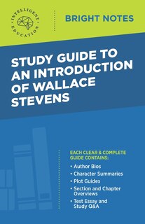 Front cover_Study Guide to an Introduction of Wallace Stevens