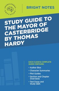 Couverture_Study Guide to The Mayor of Casterbridge by Thomas Hardy