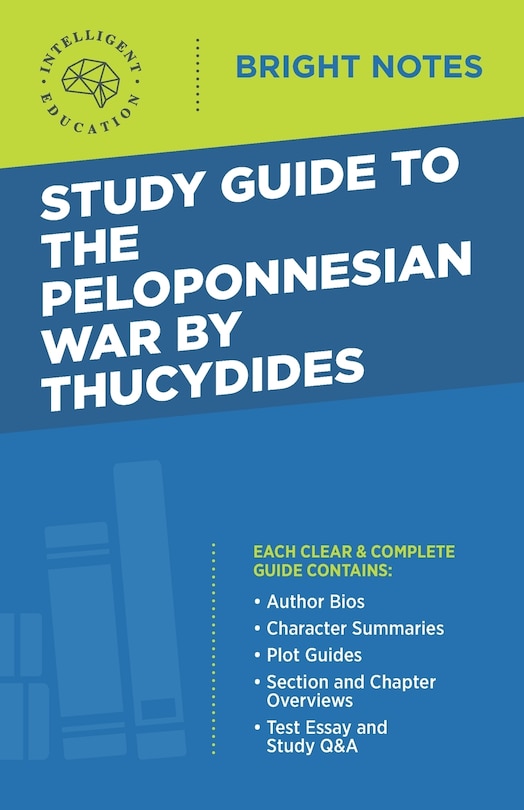 Couverture_Study Guide to The Peloponnesian War by Thucydides