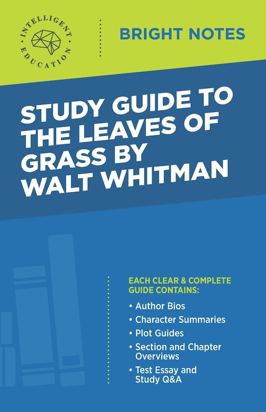 Couverture_Study Guide to The Leaves of Grass by Walt Whitman