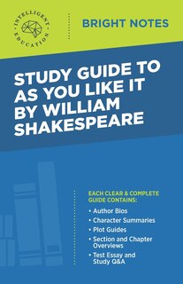 Front cover_Study Guide to As You Like It by William Shakespeare