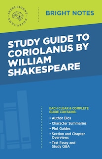 Front cover_Study Guide to Coriolanus by William Shakespeare
