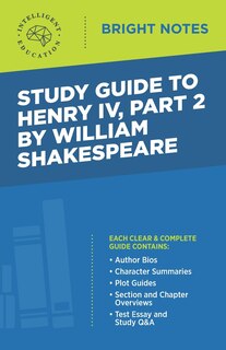 Couverture_Study Guide to Henry IV, Part 2 by William Shakepeare