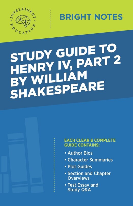 Couverture_Study Guide to Henry IV, Part 2 by William Shakepeare