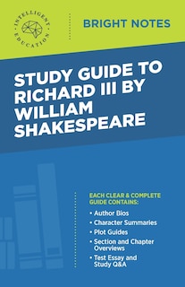 Front cover_Study Guide to Richard III by William Shakespeare