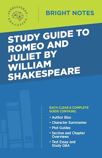 Front cover_Study Guide to Romeo and Juliet by William Shakespeare