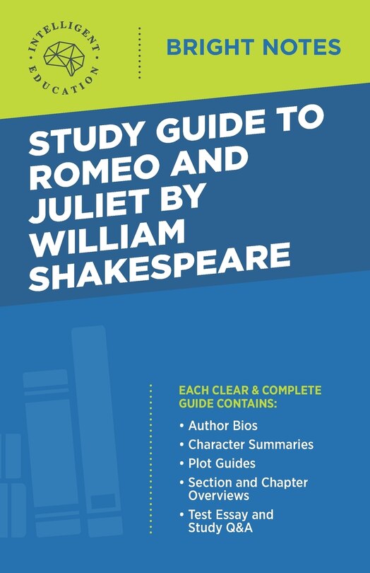 Front cover_Study Guide to Romeo and Juliet by William Shakespeare