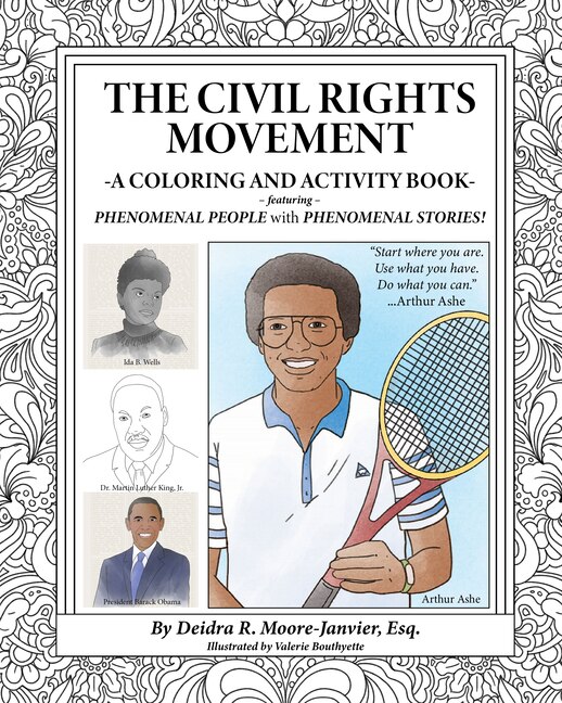 Front cover_The Civil Rights Movement: A Coloring and Activity Book