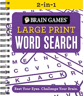 Couverture_Brain Games 2-In-1 - Large Print Word Search
