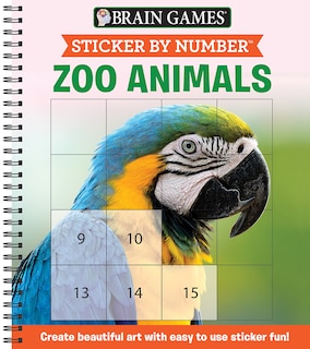 Front cover_Sticker by Number: Zoo Animals
