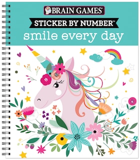 Front cover_Brain Games - Sticker by Number: Smile Every Day