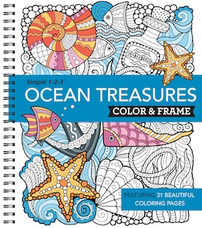 Couverture_Color & Frame - Ocean Treasures (Adult Coloring Book)