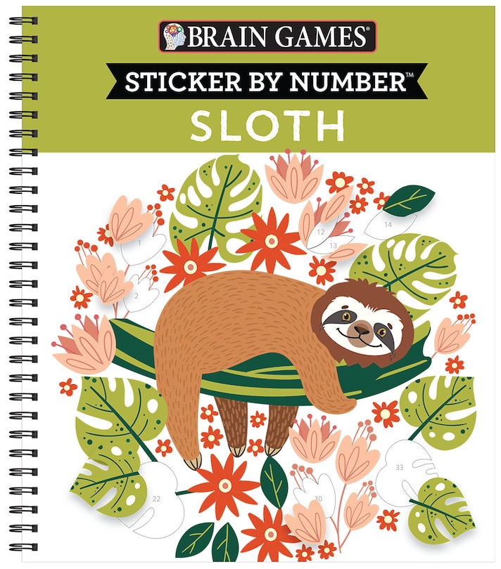 Couverture_Brain Games - Sticker by Number: Sloth