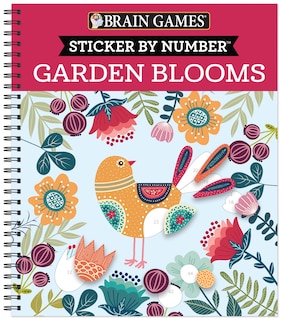 Front cover_Brain Games - Sticker by Number: Garden Blooms