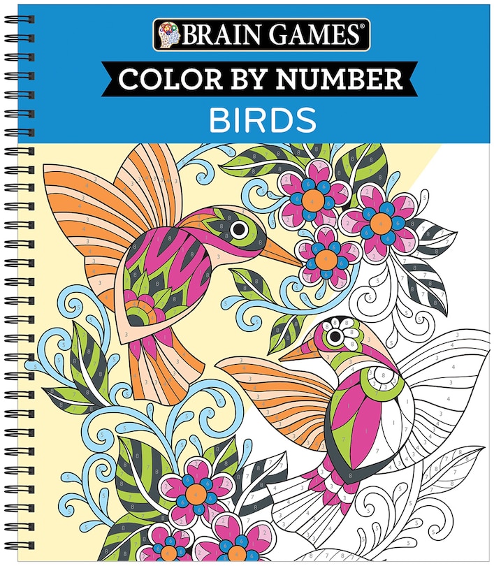 Front cover_Brain Games - Color by Number: Birds