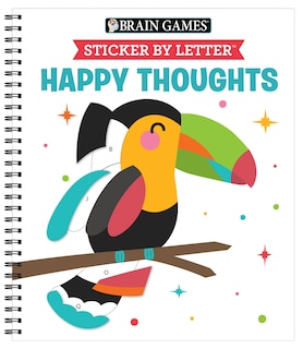 Front cover_Brain Games - Sticker by Letter: Happy Thoughts