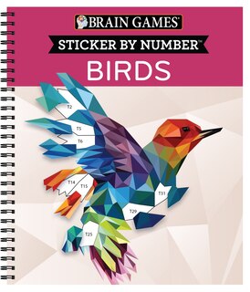 Front cover_Brain Games - Sticker by Number: Birds (28 Images to Sticker)