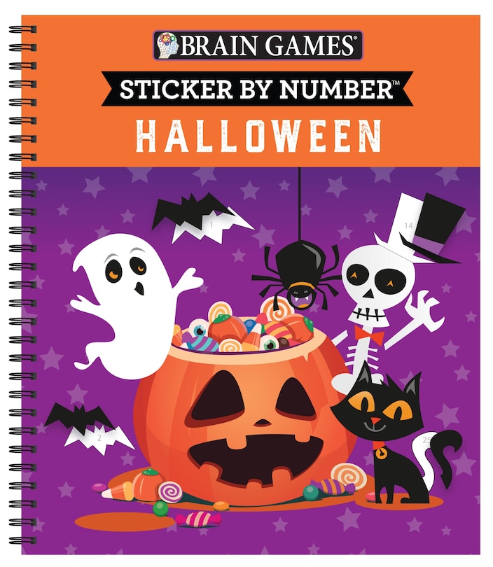 Couverture_Brain Games - Sticker by Number: Halloween