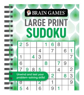 Couverture_Brain Games - Large Print Sudoku (Swirls)
