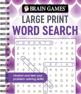 Couverture_Brain Games - Large Print Word Search (Swirls)