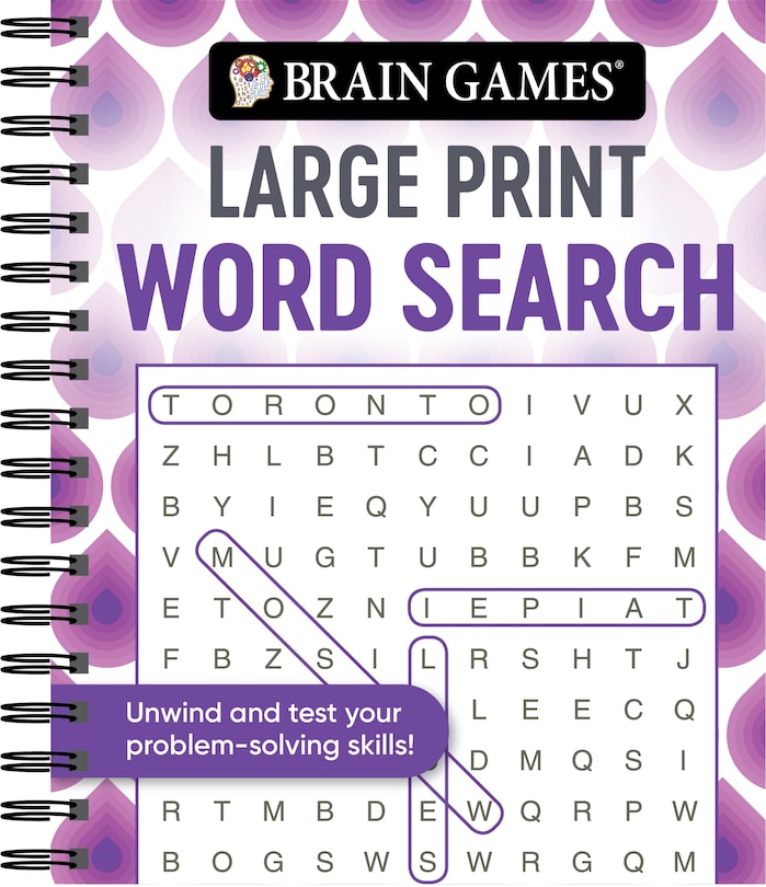 Couverture_Brain Games - Large Print Word Search (Swirls)