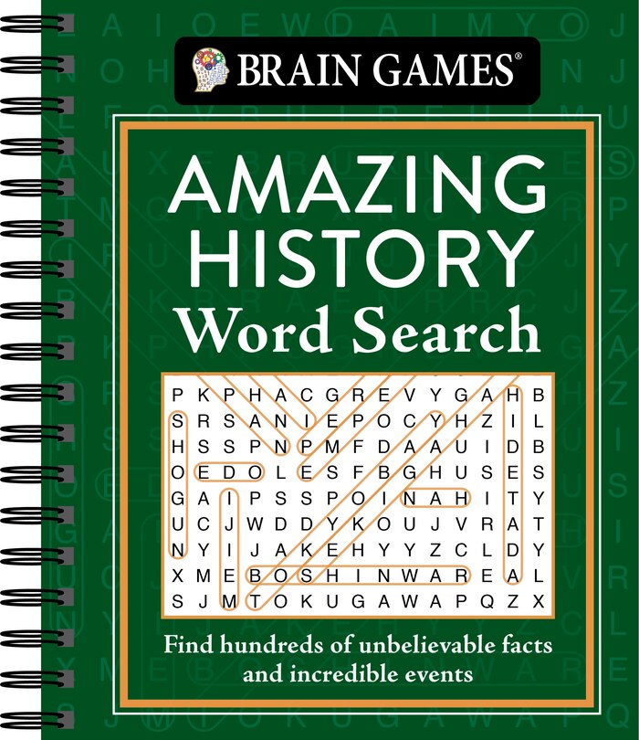 Front cover_Brain Games - Amazing History Word Search