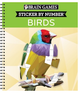 Front cover_Brain Games - Sticker by Number: Birds (42 Images to Sticker)