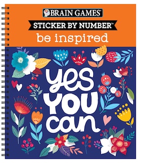 Couverture_Brain Games - Sticker by Number: Be Inspired - 2 Books in 1 (20 Images to Sticker)