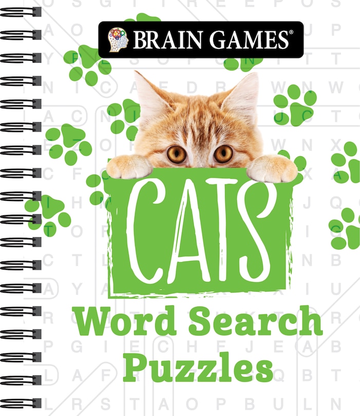 Front cover_Brain Games - Cats Word Search Puzzles