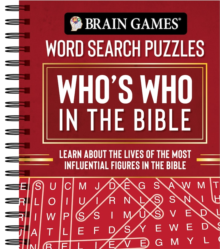 Front cover_Brain Games - Word Search Puzzles: Who's Who in the Bible