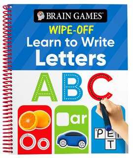 Front cover_Brain Games Wipe-Off - Learn to Write: Letters (Kids Ages 3 to 6)
