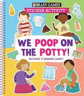 Front cover_Brain Games - Sticker Activity: We Poop on the Potty!