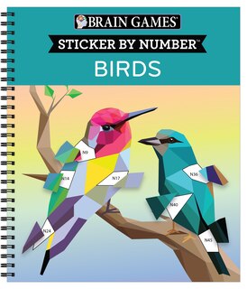 Front cover_Brain Games - Sticker by Number: Birds