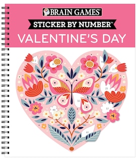 Front cover_Brain Games - Sticker by Number: Valentine's Day