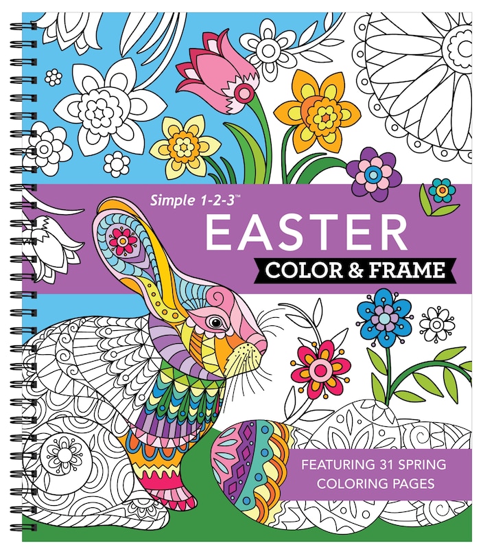 Front cover_Color & Frame - Easter (Coloring Book)