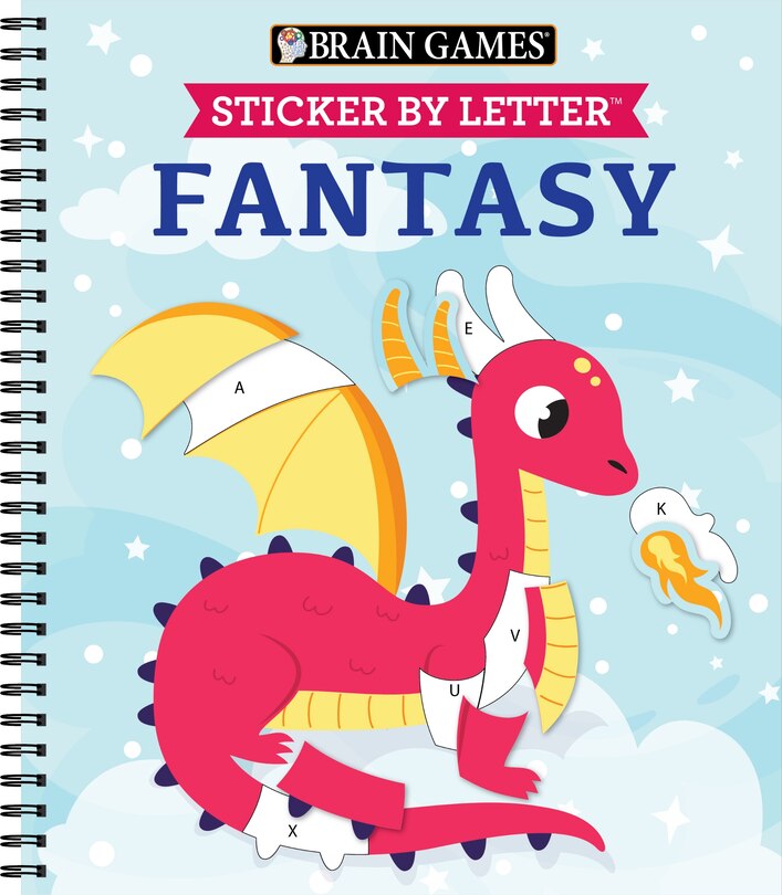 Front cover_Brain Games - Sticker by Letter: Fantasy