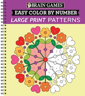 Couverture_Brain Games - Color by Number - Large Print: Patterns (Stress Free Coloring Book)