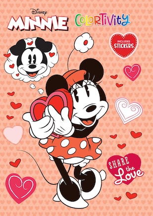 Disney Minnie: Share the Love: Colortivity with Stickers