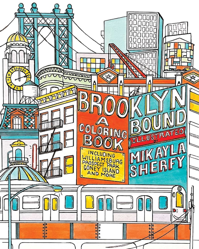 Front cover_Brooklyn Bound: A Coloring Book