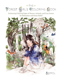 Front cover_The Forest Girl's Coloring Book