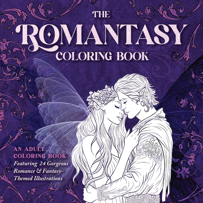 Front cover_The Romantasy Coloring Book