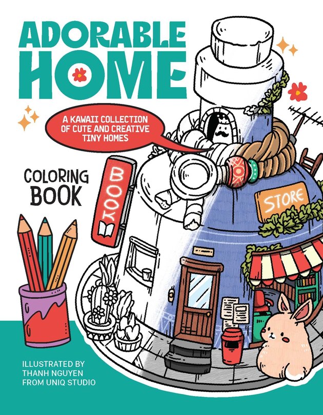 Front cover_Adorable Home Coloring Book