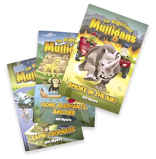 Front cover_Magnificent Mulligans 3-Pack: Leapin' Leopards / Lions, Elephants, and Lies / Smoke in the Air!