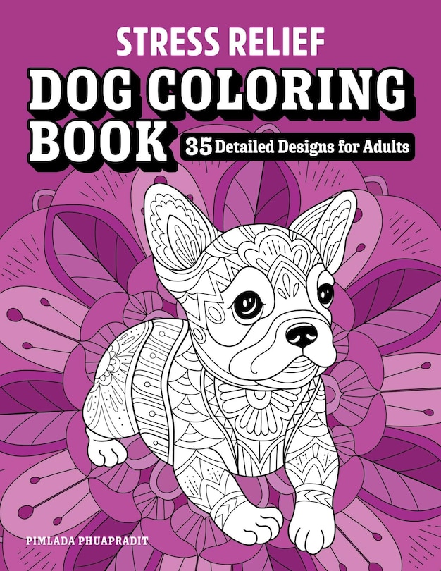 Couverture_Stress Relief Dog Coloring Book