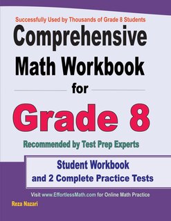 Front cover_Comprehensive Math Workbook for Grade 8