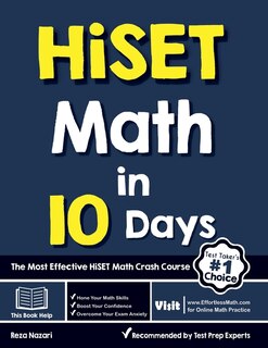 Couverture_HiSET Math in 10 Days