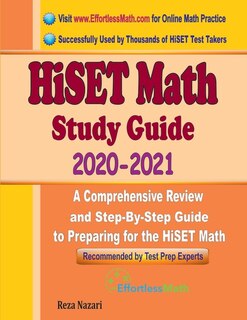 Front cover_HiSET Math Study Guide 2020 - 2021