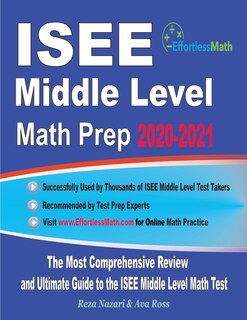 Front cover_ISEE Middle Level Math Prep 2020-2021